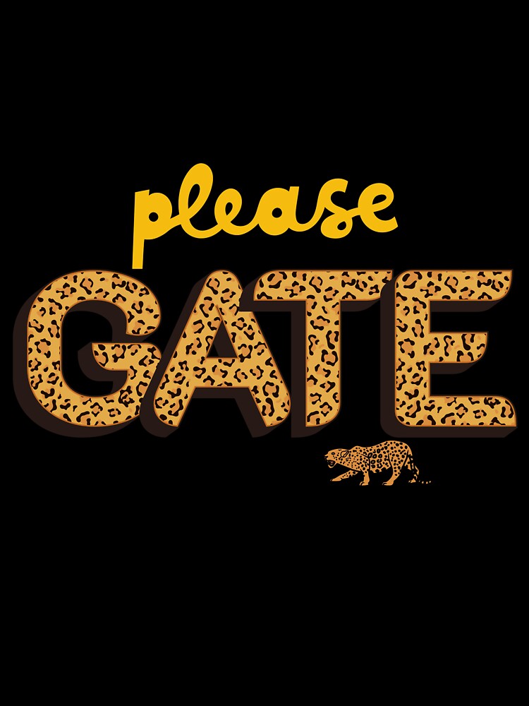 Please Gate – Leopard Print Bold Statement Design by Aquarius-club
