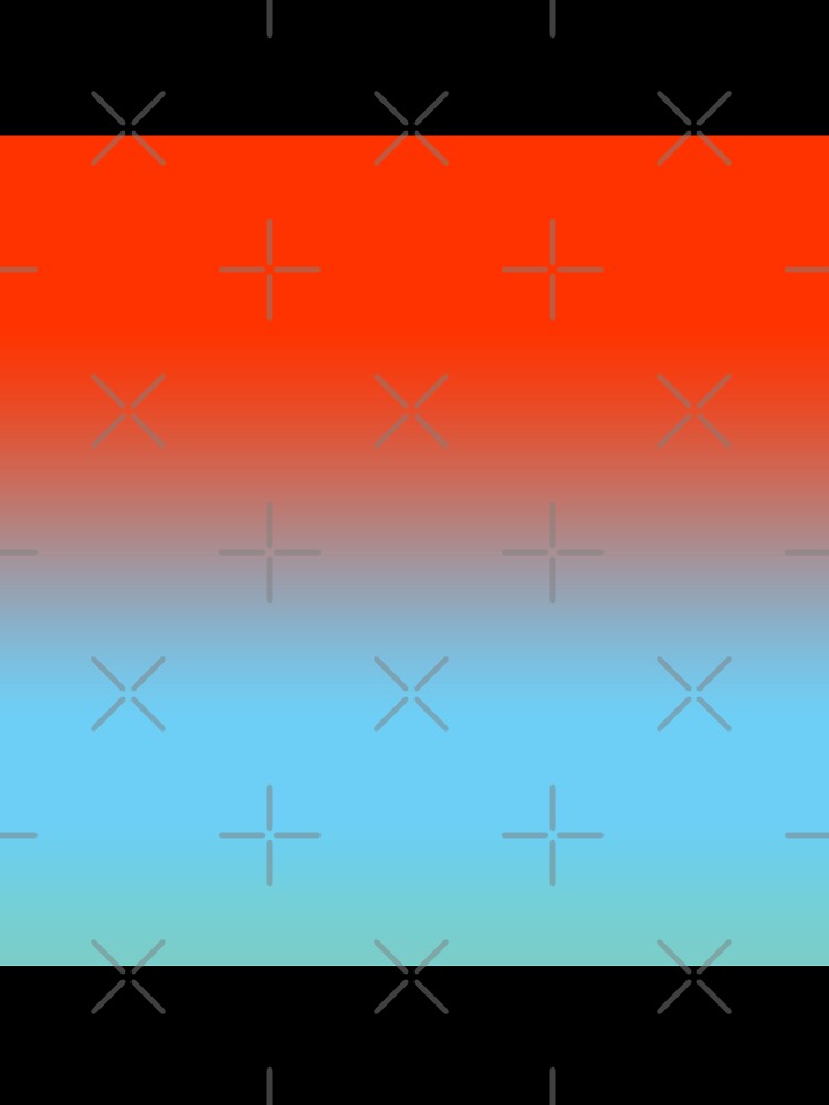 Modern Tones Ombre/Orange Red and Sky Blue by ozcushions