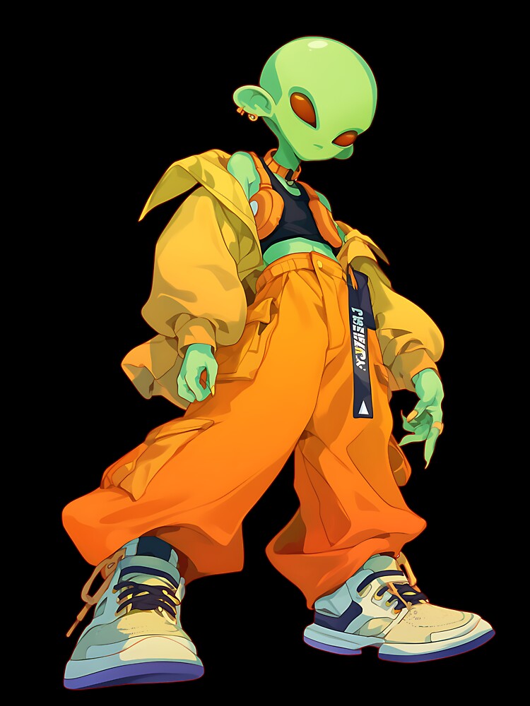 Streetwear Urban Alien by bapupa Unisex , , , Long Sleeve Tee