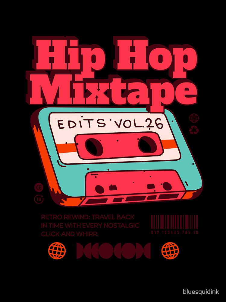 Hip Hop Mixtape, Rap, DJ, Rewind by bluesquidink