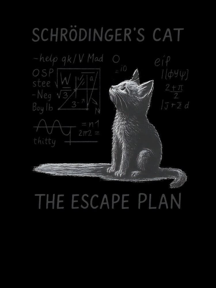 Funny Schrodinger's Cat Nerd Scientific Math Physics Humor by diyoor