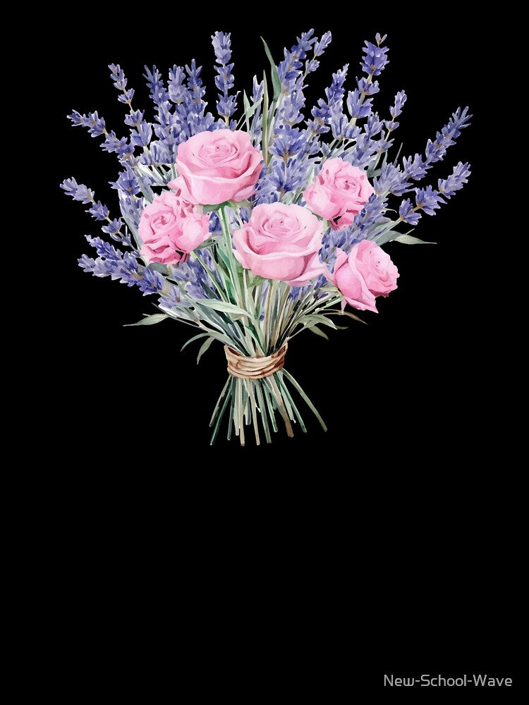 Lavender Bouquet With Rose by New-School-Wave