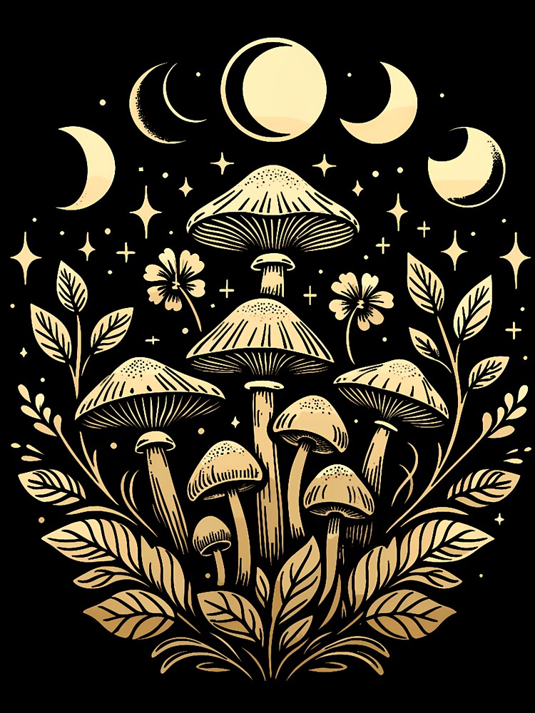 Cottagecore Dark Aesthetic Mushroom by ragillthiague