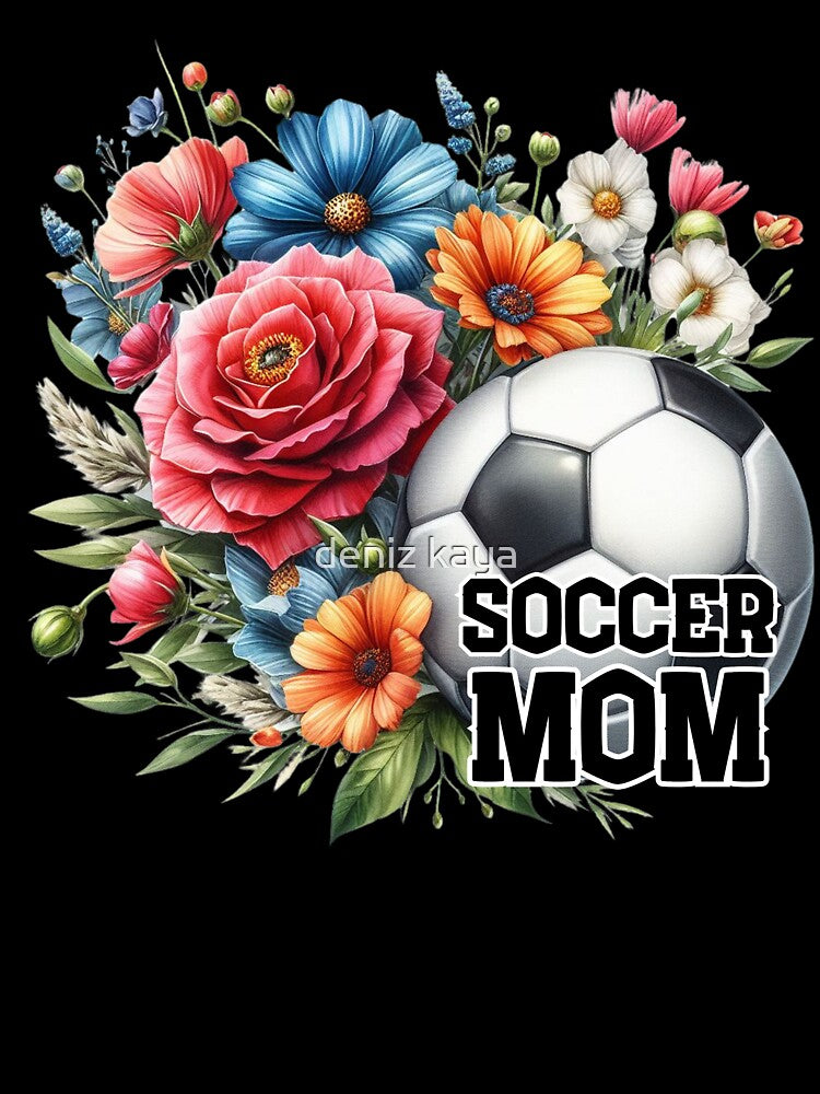 Soccer Mom, Flowers by deniz kaya Unisex , , , Long Sleeve Tee