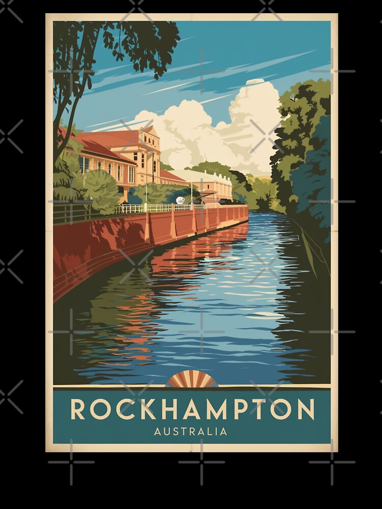 Rockhampton Vintage Travel Poster by TravelerRat
