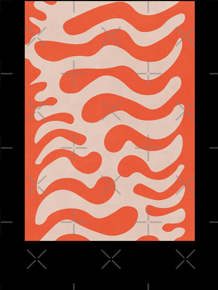 Organic Minimalist Floral, Leaf Shapes, Red by technicolorable_art
