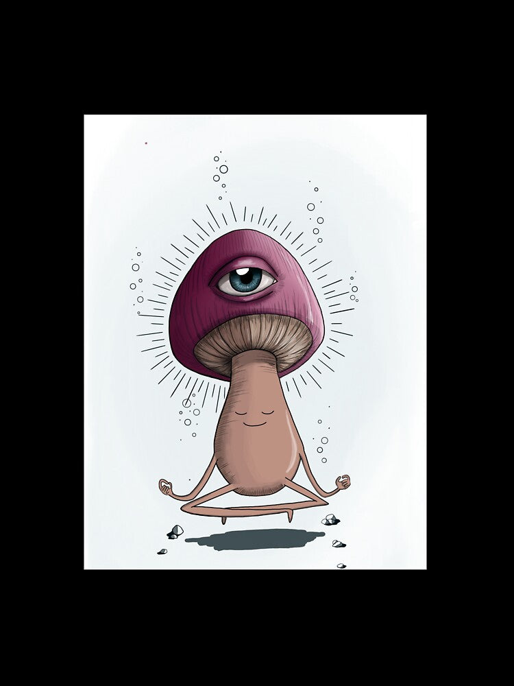 meditating mushroom by danaedmb
