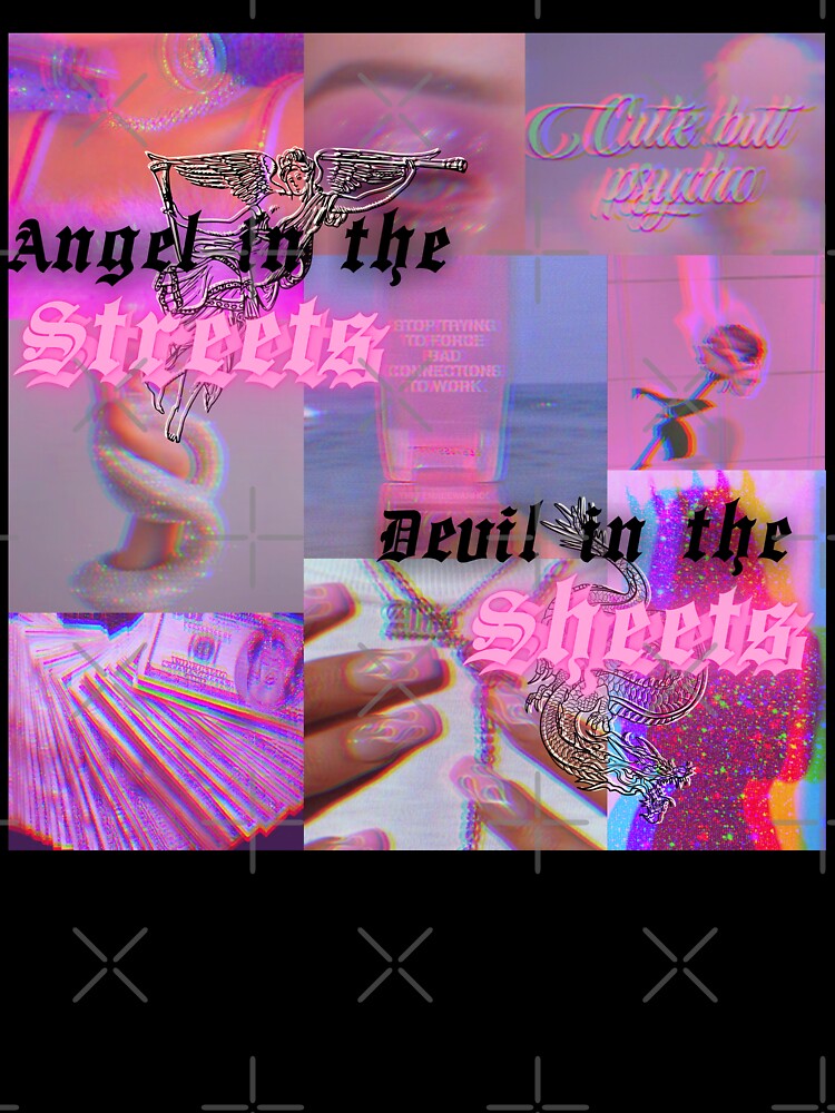 Angel in the streets, Devil in the sheets y2k vibe collage by VantaTheArtist
