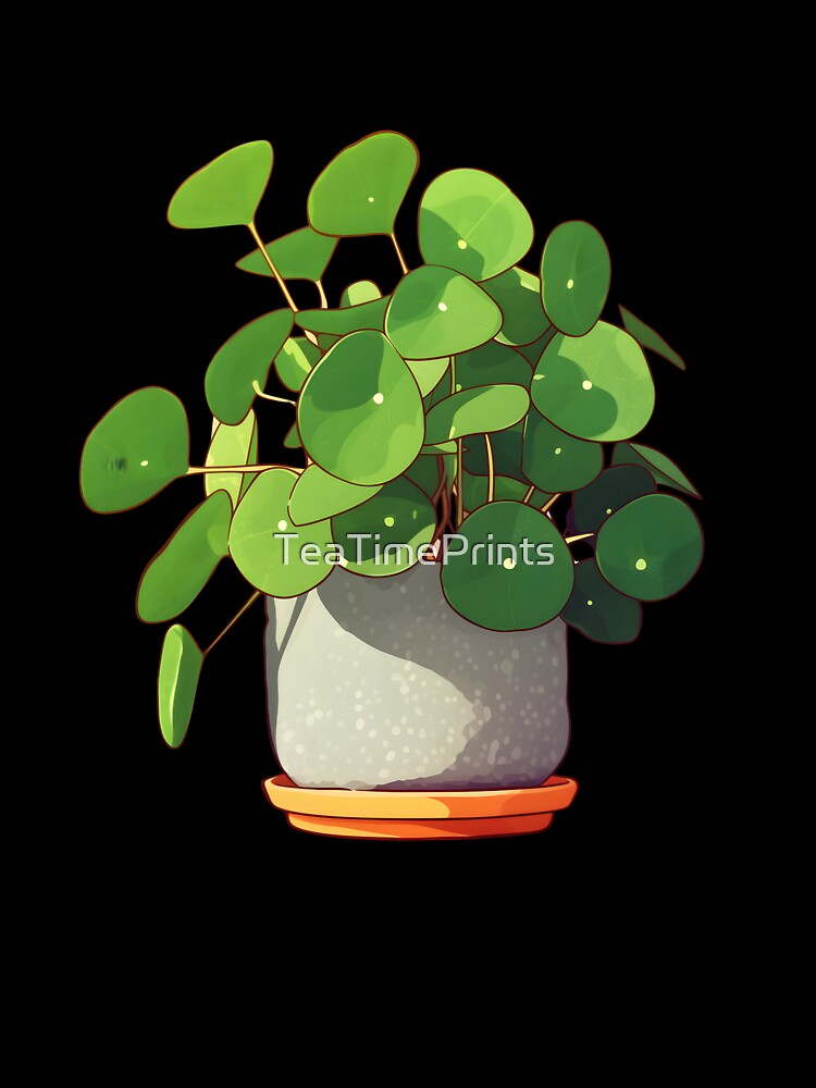 Pilea Plant by TeaTimePrints