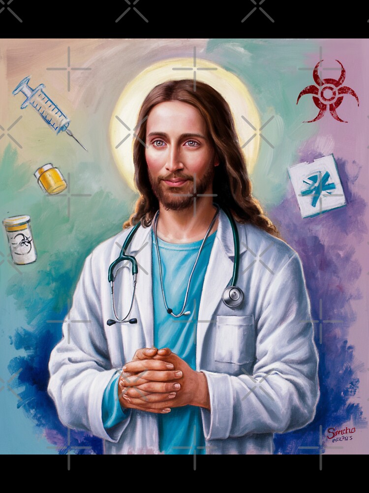 'DR JESUS FUNNY". JESUS WATERCOLOUR PAINTING by Obinne