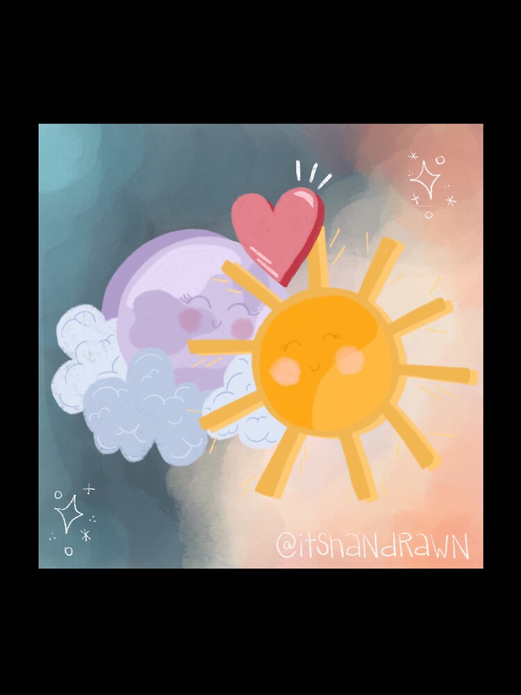 sun and moon (in love) by itshandrawn