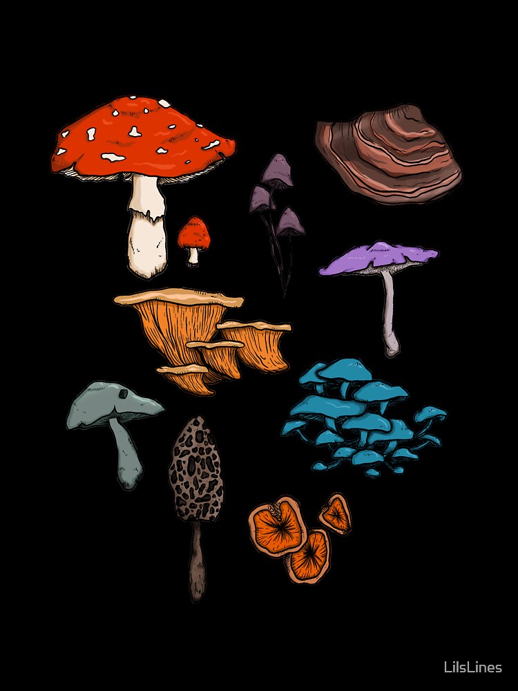 Mushroom madness by LilsLines