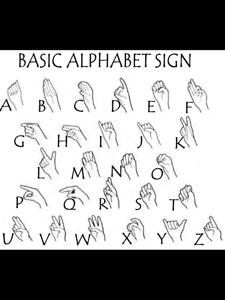 Basic Alphabet Sign by Aqua Victoria