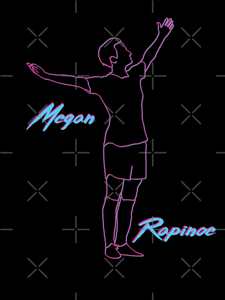 Megan Rapinoe Miami Vice Wave 80s 90s Style USWNT by Hevding Unisex , , , Long Sleeve Tee