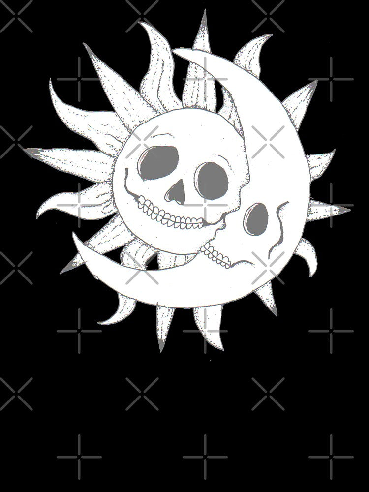 skull sun and moon by Littlehorrors