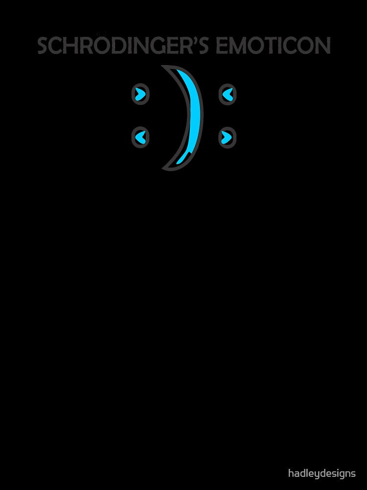 Emoticon Schrodingers Cat Quantum Physics gift for teacher by hadleydesigns