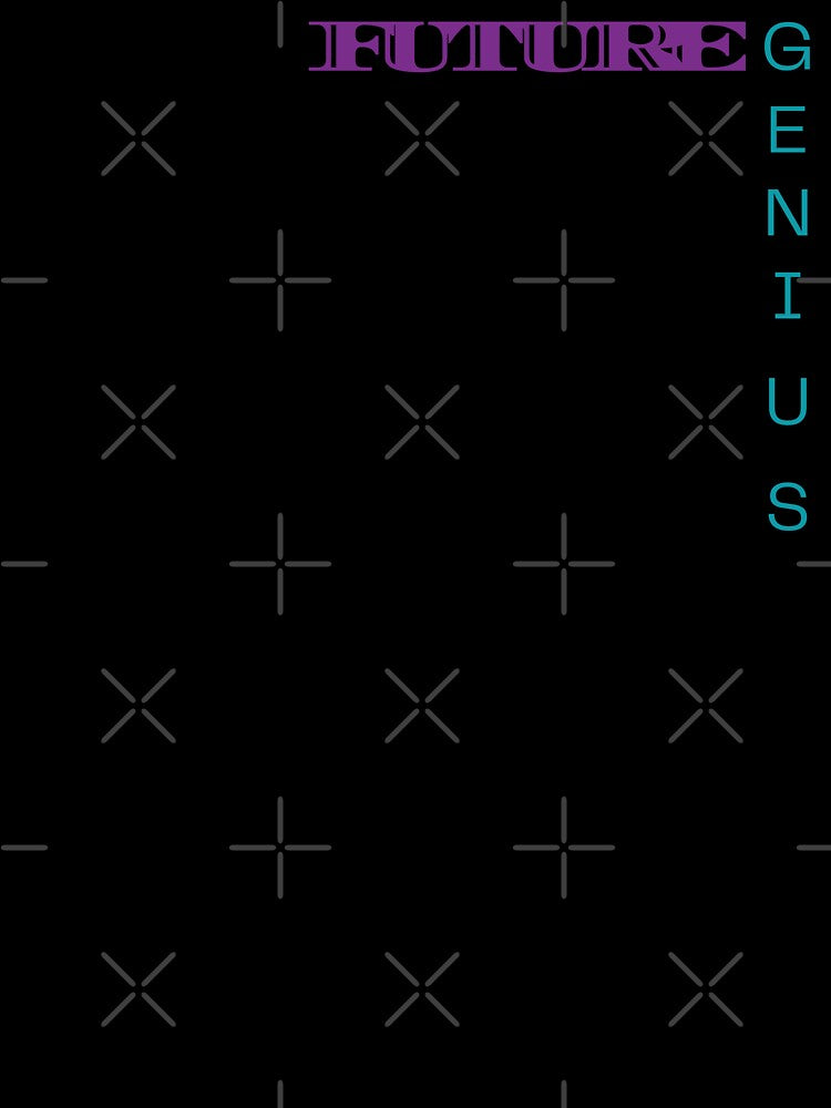 Future Genius Neon Typography L Shape Design by Aneta-Design