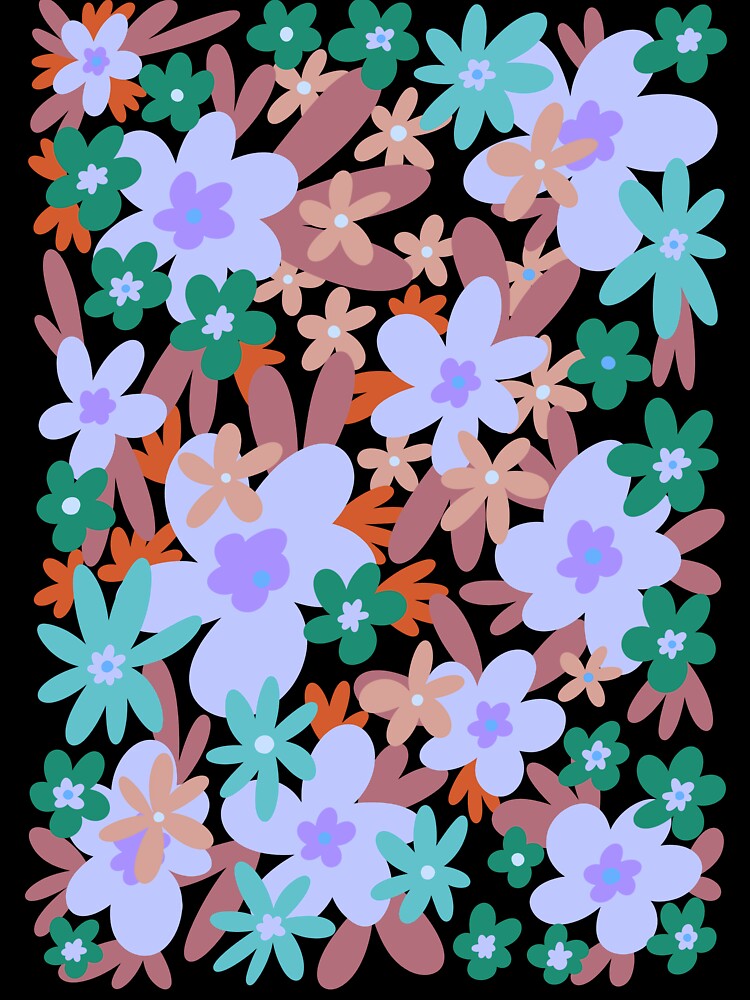 Stay Groovy Retro Flowers 90s Spring Dream 2 by PDMT