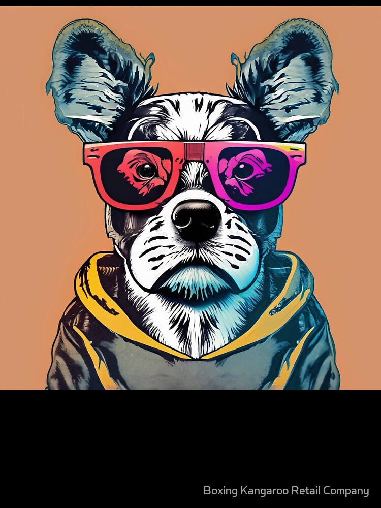 A dog in oversized sunglasses by Boxing Kangaroo Retail Company