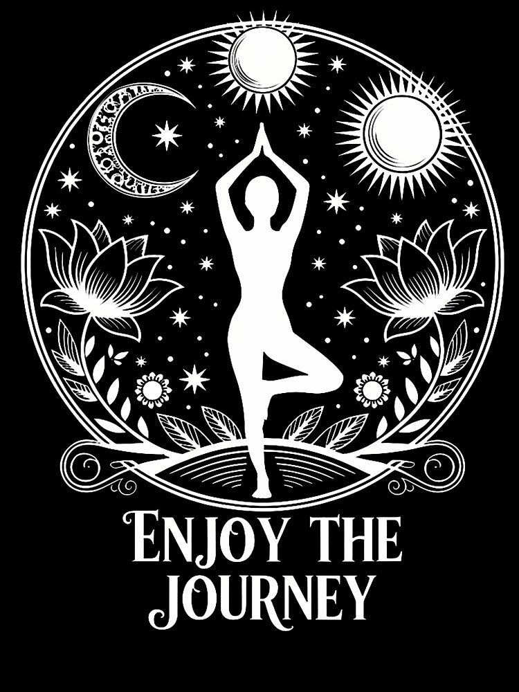 Enjoy The Journey Yoga Celestial Meditation Peace Vibes by LydiaShirley