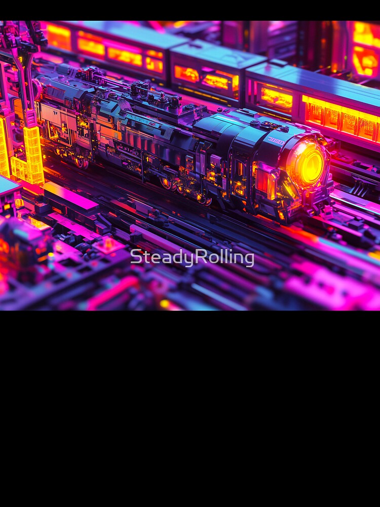 Cyberpunk Express – Neon-Fueled Future Train by SteadyRolling