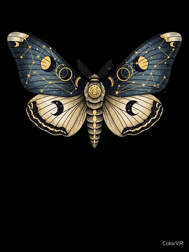 Dark Academia Celestial Moth by ColorVR