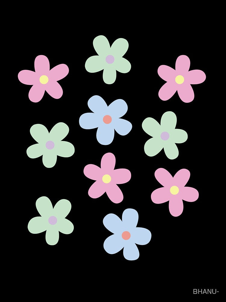 Pastel Color Flower by Ceylonex Arts