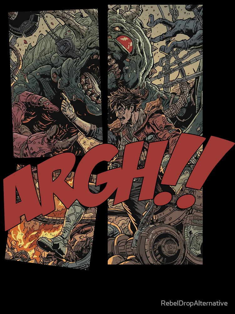 ARGH!! – Explosive Sci-Fi Comic Battle Art by RebelDropAlternative