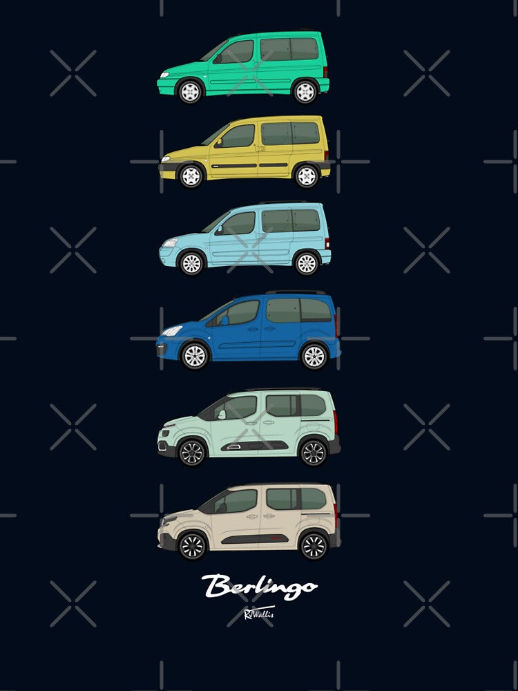 Berlingo Classic Car Collection Artwork by RJWautographics