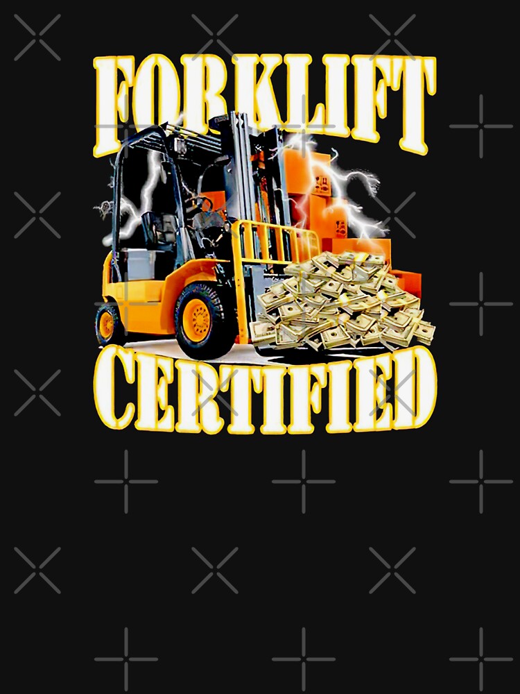 Forklift Certified Shirt, Forklift Driver Gift, Funny Forklift Tee, Forklift Unisex Heavy Cotton by kamaldc