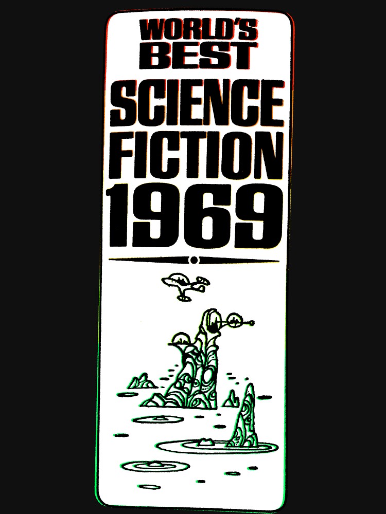Worlds Best Science Fiction 1969 - Vintage Retro Art by Michael Stewart