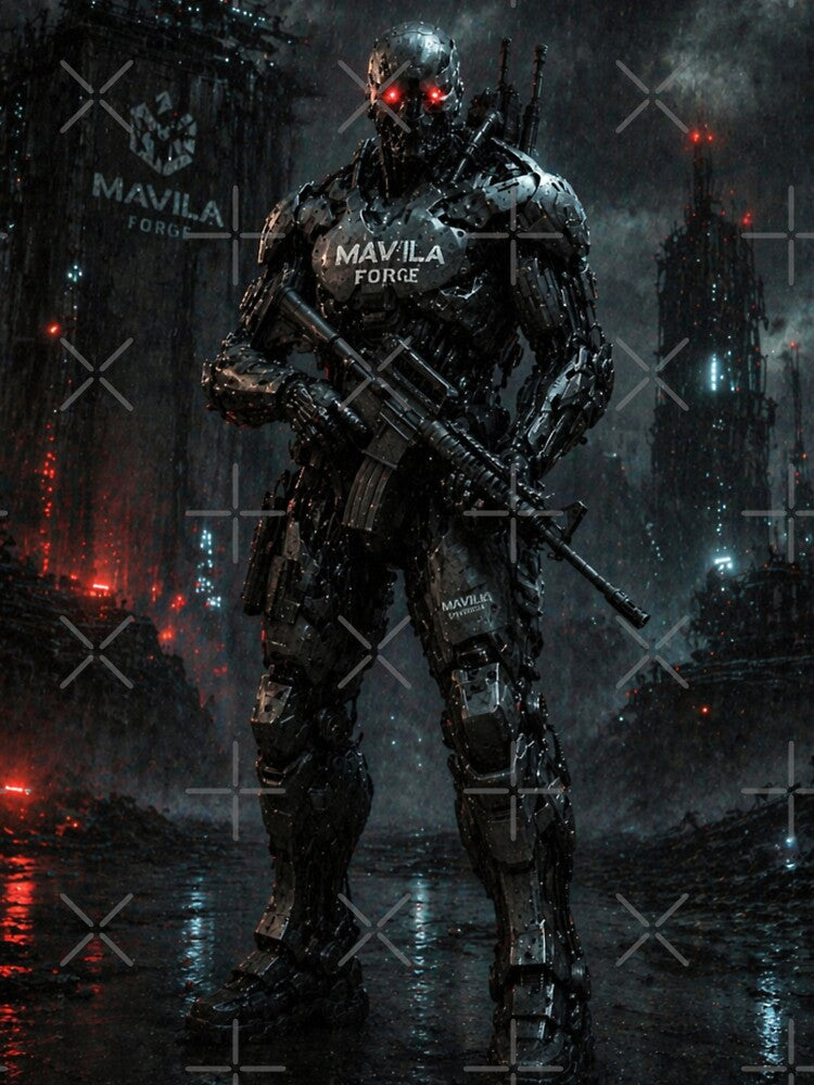 Sci-Fi Cybernetic Warrior Armor by JMAVILA ART