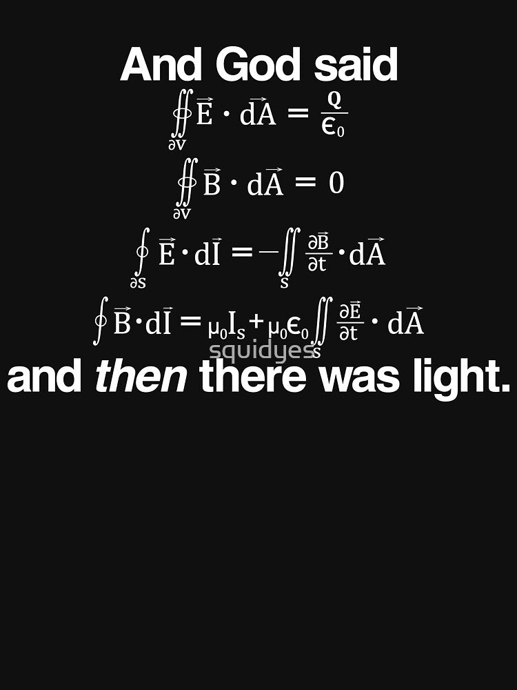 And God Said (Maxwell's equations) by squidyes