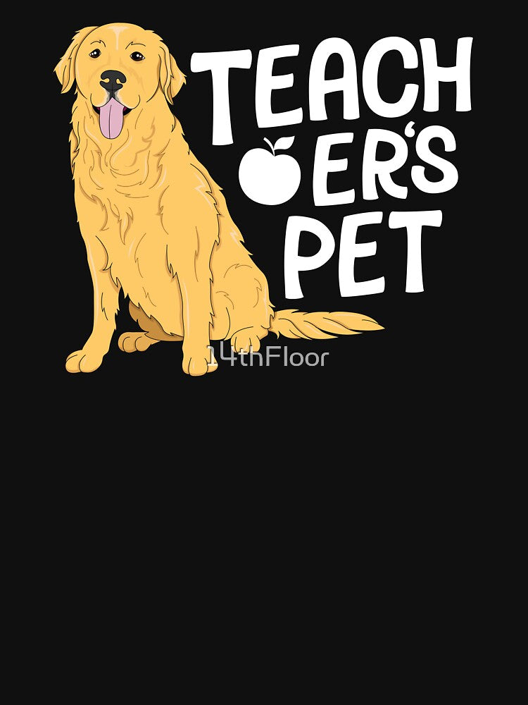 Teacher's Pet Kindergarten Preschool Dog Golden Retriever by 14thFloor