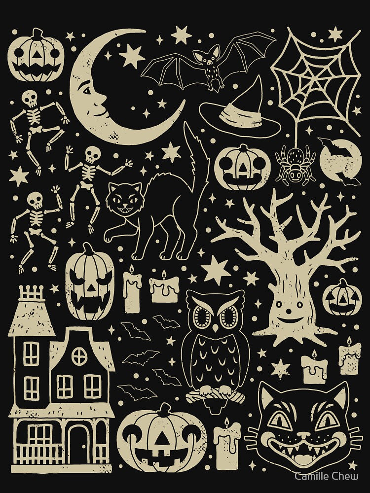 Vintage Halloween: Black Cat by Camille Chew