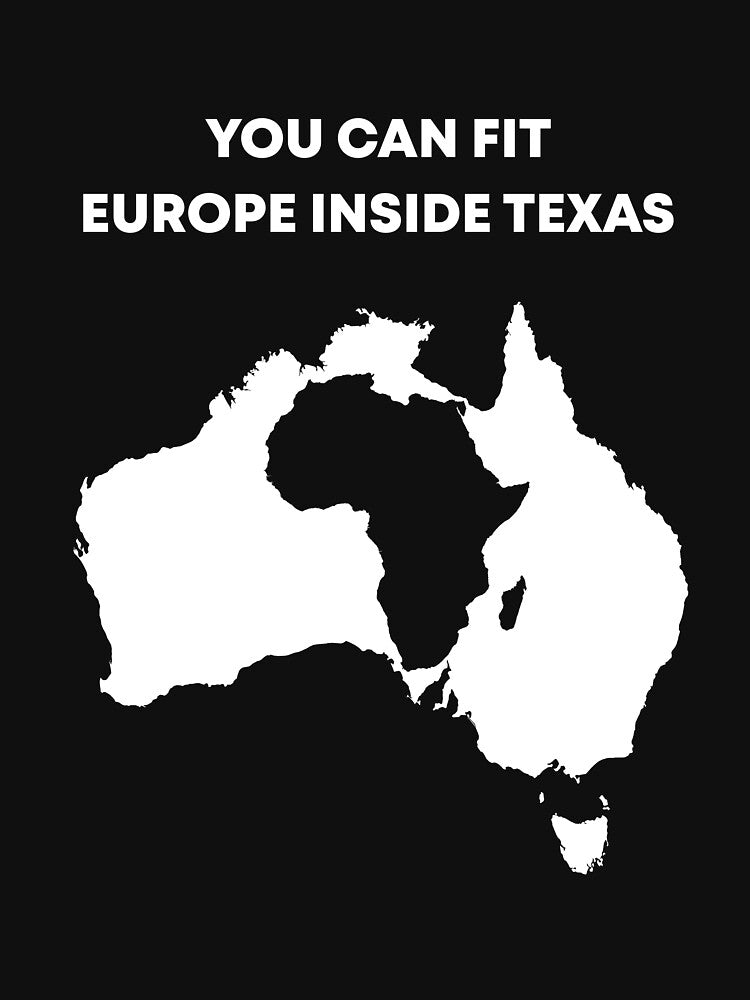 EUROPE INSIDE TEXAS | geography merch by flaglandia