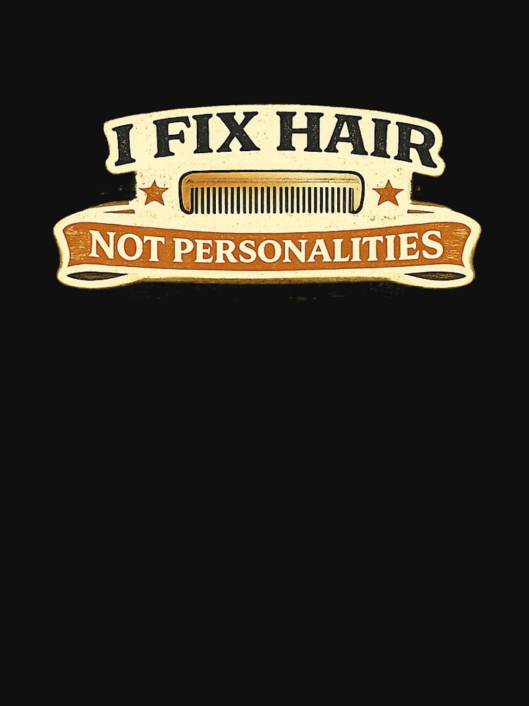 I Fix Hair Not Personalities Funny Dog Groomer Vintage Design by Rudinho102