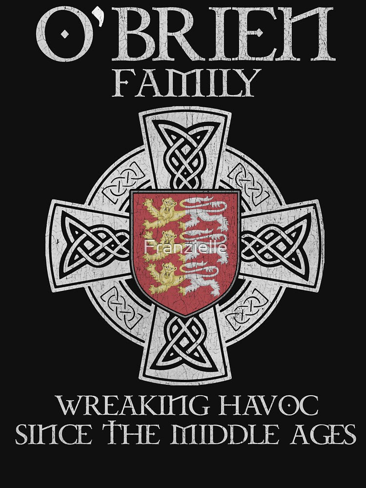 O’Brien Family Crest – Medieval Heritage Emblem for Ancestry Lovers & Vintage Style Fans by 9X FR