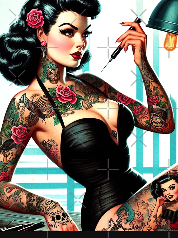 Old School Tattoo Pin-up by PulpVintage