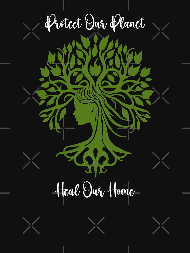 Protect Our Planet, Heal Our Home Environmental Protection Positive Text by FemiBiutti