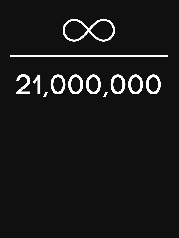 Bitcoin infinity divided by 21 million by hodlerone