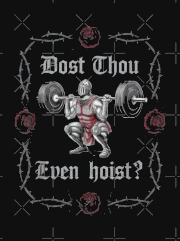 Dost Thou Even Hoist? Knight Weightlifter Workout Gym by Gbriel3
