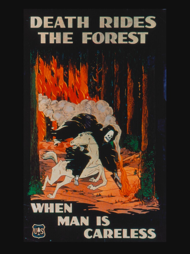 Death Rides The Forest When Man Is Careless by emettgrilli