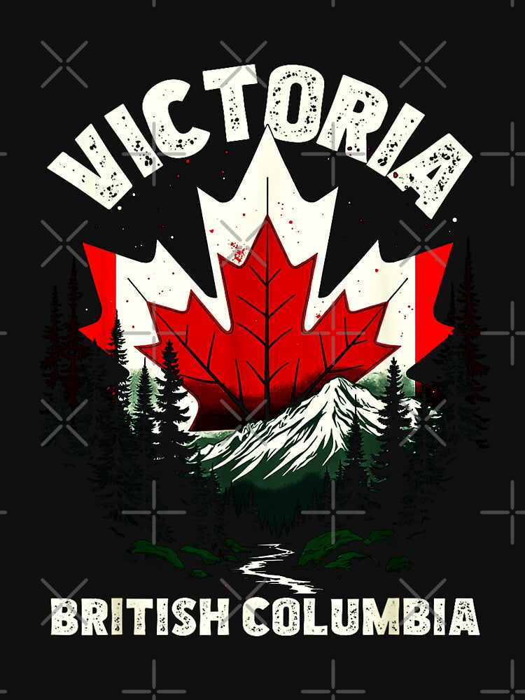 Vintage Victoria British Columbia BC, capital of British Columbia by AddlPoolart