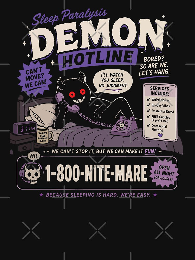 Sleep Paralysis Demon Hotline by GhoulishGraphX
