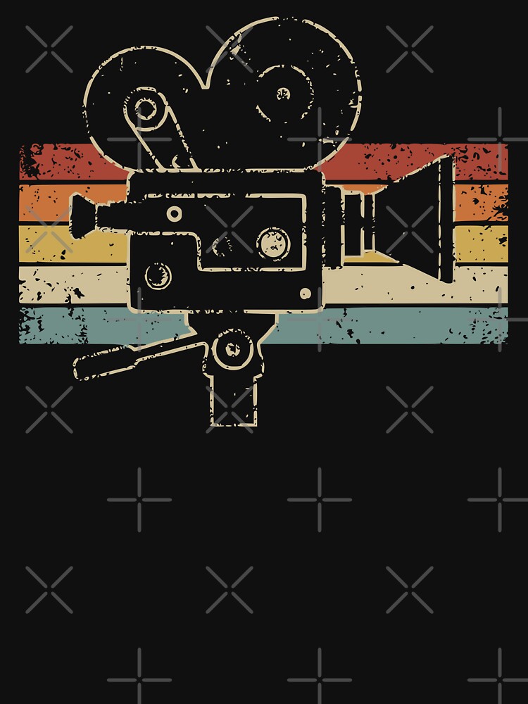 Vintage Distressed Retro Movie Camera by Imaginationbeyond
