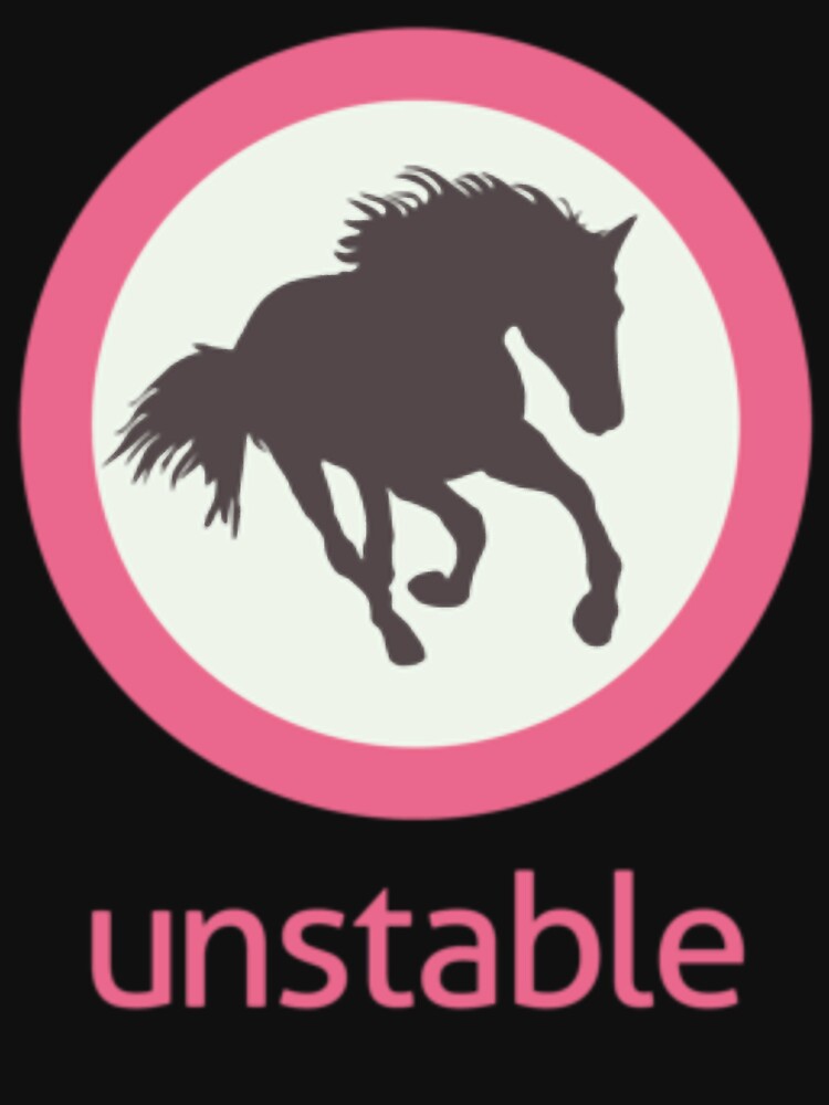 Unstable logo pink Oversized by KristianNes