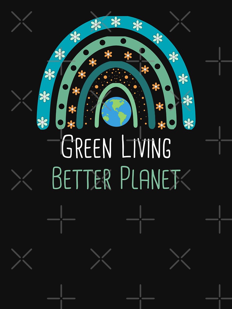 Green Living, Better Planet Environmental Protection Positive Phrase by FemiBiutti