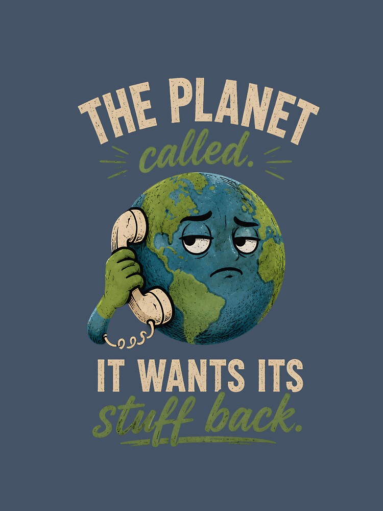 The Planet Called. It Wants Its Stuff Back by Stylishly Eco