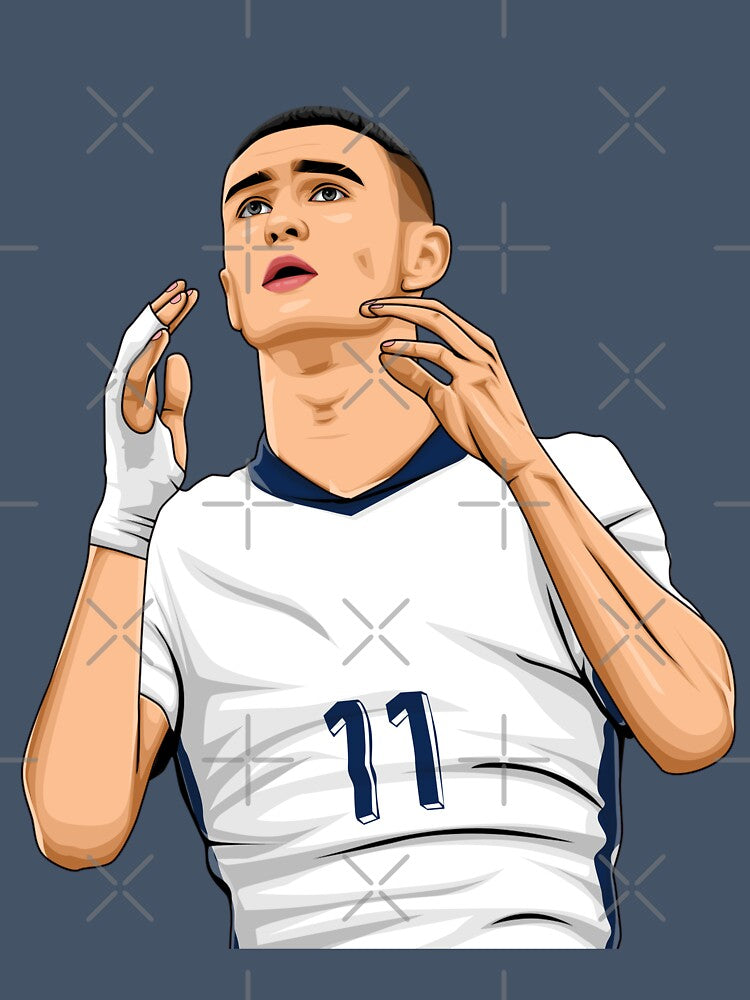 Phil Foden by Aldduardo Unisex , , , Long Sleeve Tee